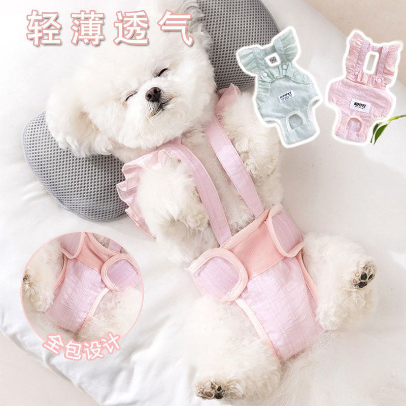 狗狗生理裤四季透气母狗防骚扰生理裤姨妈卫生巾公狗宠物安全裤