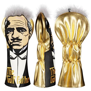 高尔夫教父球杆套人物刺绣一号木杆套Golf Cover高尔夫帽套