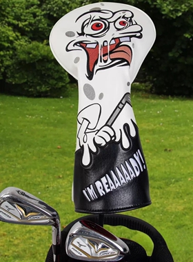 可爱海绵宝宝白色高尔夫一号木杆套Golf Headcover高尔夫杆头套