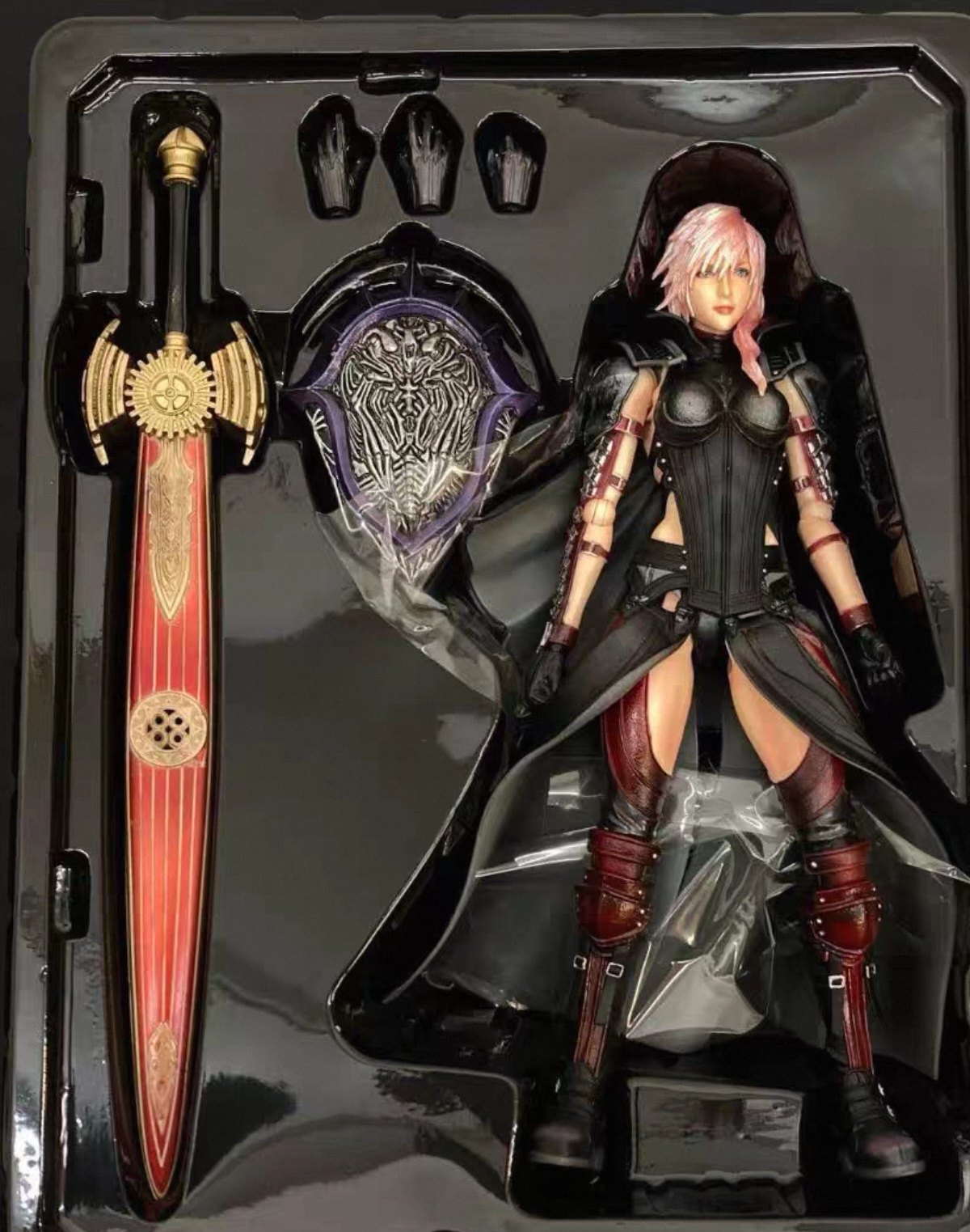 模型 Play Arts改pa 最终幻想13 FF13 雷霆归来 游戏附带限定版