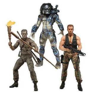 元祖模型Neca 铁血战士 泥浆阿诺 达奇 州长 雷电p1可动手办
