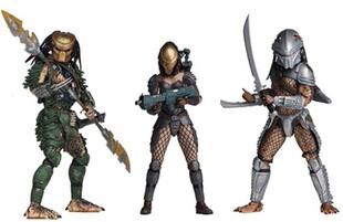 元祖模型 NECA 铁血战士 第18波 女铁血 关公 牛角 可动人偶