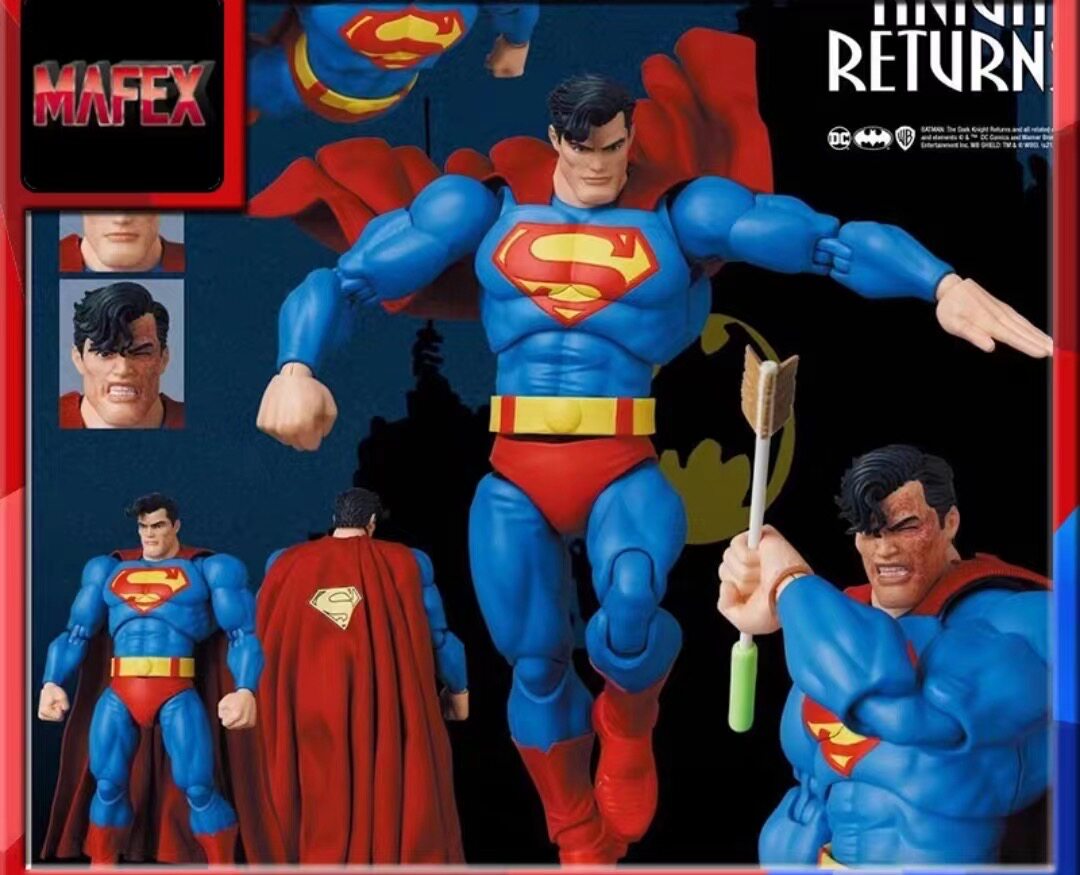 元祖模型 MAFEX 161 超人 Superman 黑暗骑士归来 马飞 可动 手办