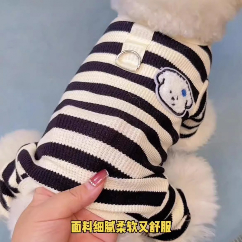 狗狗衣服春秋季2025薄款防掉毛条