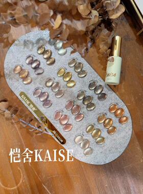 舍下恺舍16色香槟金猫眼新品甲油胶美甲店专用流行色美甲套胶