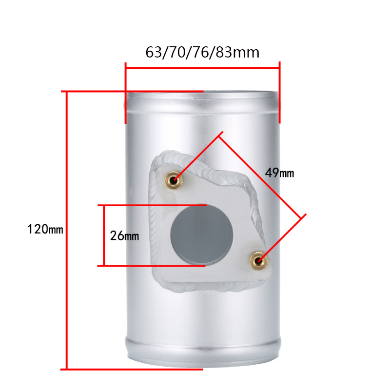 改装进气管流量计压力传感器铝管