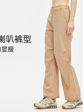 2025美式辣妹黑色工装西装裤女春夏季设计感褶皱休闲长裤直筒阔腿