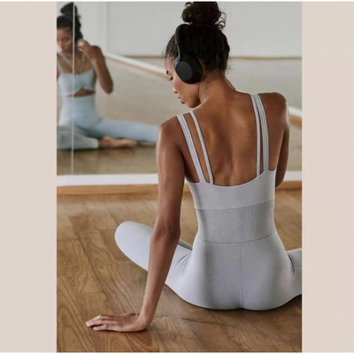 跨境新款镂空美背瑜伽连体服女无