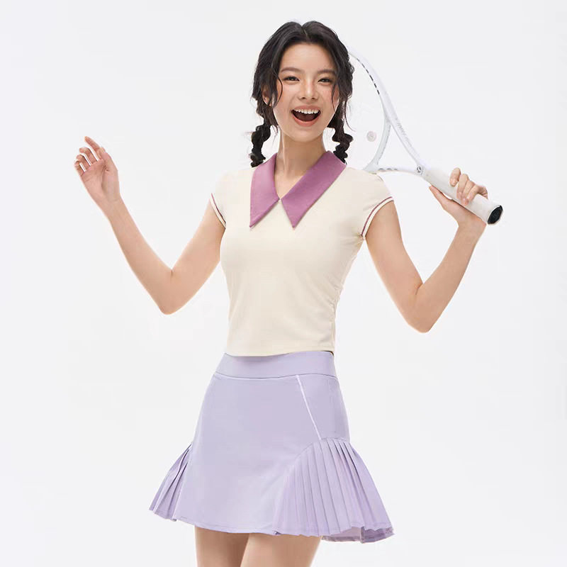 2025跨境网球服套装女 修身速干防走光户外跑步健身网球裙瑜伽套,运动/瑜伽/健身/球迷用品,网球裙,淘宝优惠券,粉丝福利购,淘宝优惠卷