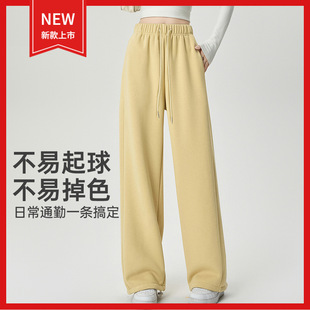 休闲卫裤 秋冬750g羊羔绒宽松户外运动裤 抽绳运动长裤 加绒加厚