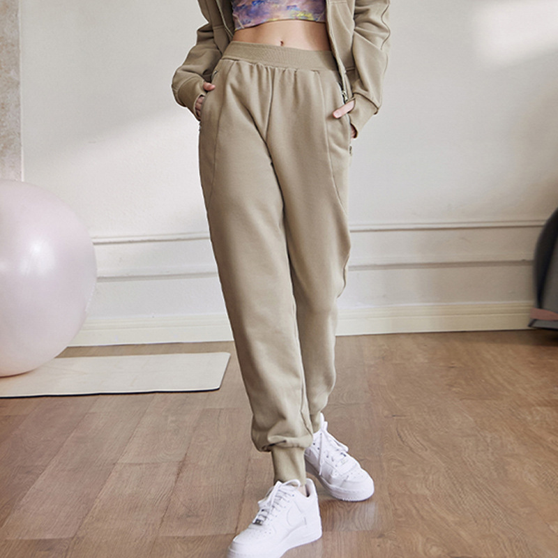 全棉秋冬保暖瑜伽服套装休闲外穿