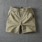 纯棉宽松休闲弹力四分中裤 外贸原单尾货夏季 男 三分裤 男士 工装 短裤