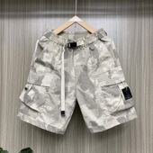 美式 痞帅速干五分裤 迷彩短裤 新款 男士 子工装 夏季 潮牌宽松休闲中裤