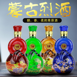 闷倒驴酒 内蒙古草原特产春夏秋冬四季坛子52度600毫升 整箱4瓶