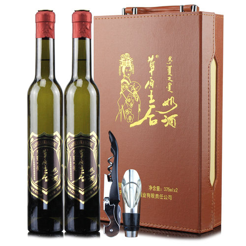奶酒 内蒙草原特产蒸馏型奶酒42度375ML*2瓶装礼盒装 - 封面