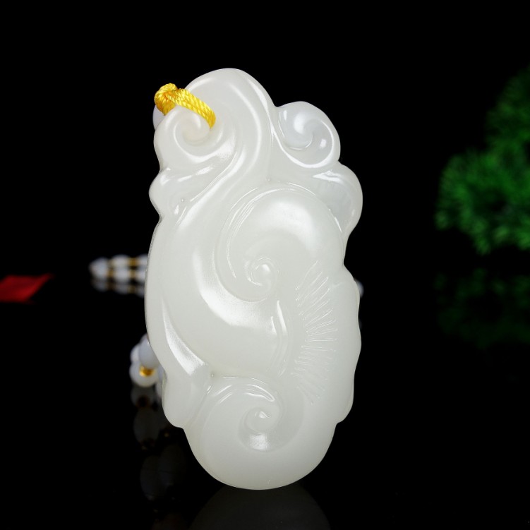 新疆和田白玉如意吊坠玉佩男女款