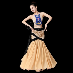 中国古典舞剧昭君出塞舞蹈服秭归表演服装踩水舞戏水舞演出服饰女