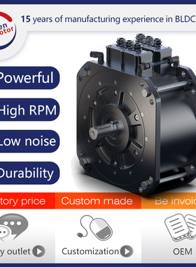 20kW PMSM BLDC Motor for Scooters & Lawn Mowers高转速电机