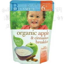 [【澳洲直邮】Bellamys贝拉米6+苹果肉桂燕麦米糊125g适合6月以上]