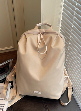 学生书包双肩包女2025新款小众百搭轻便时尚女士上班通勤旅游背包