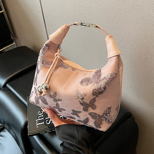 潮流行时尚 2025新款 小众超火手拎包单肩斜挎包 国风包包女式 新中式