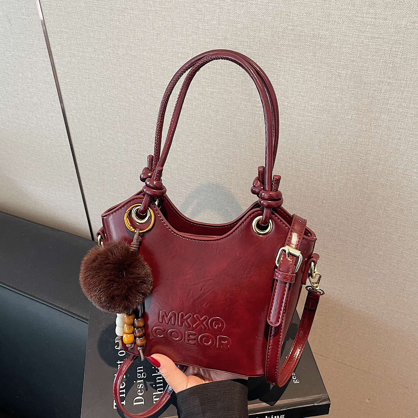 2025新款小众高级感单肩水桶包包