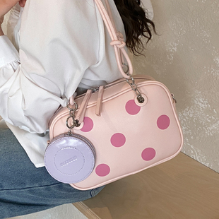 腋下包包女款2026新款潮时尚超火波点单肩包上班通勤手拎包小方包