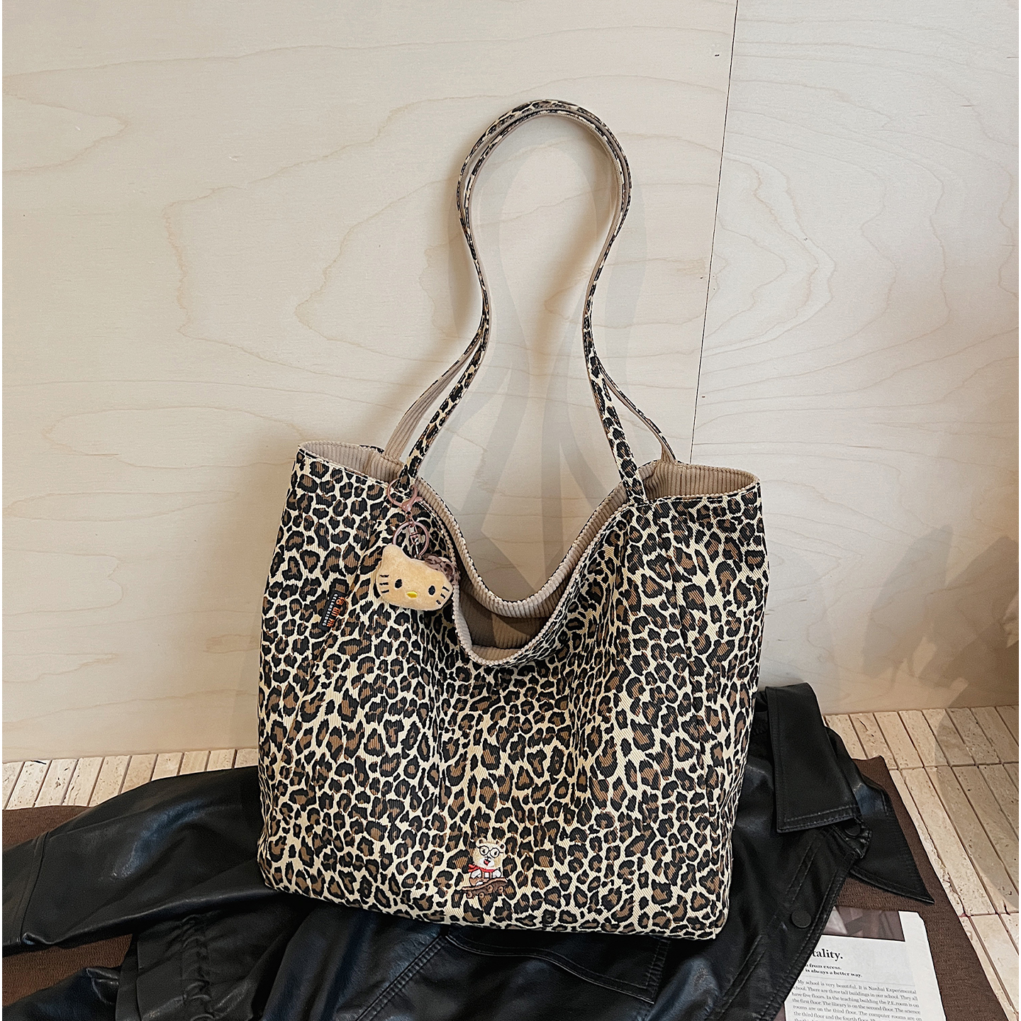 2025新款豹纹包包女式秋冬单肩包