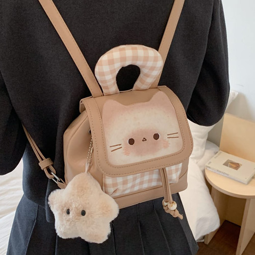 可爱小猫日系卡通女式托特包