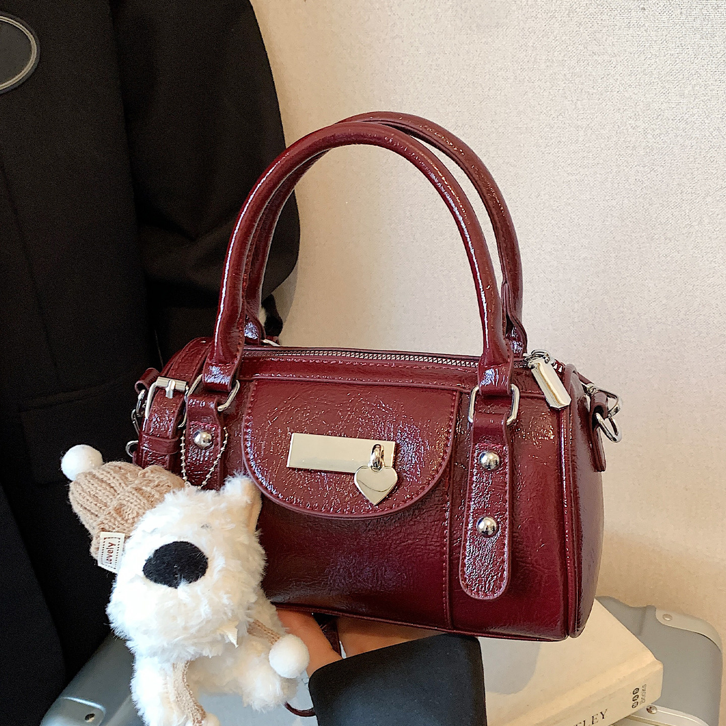 红色包包女款2026新款春季时尚高级感超火上班通勤单肩斜挎手提包,箱包皮具/热销女包/男包,通用款女包,淘宝优惠券,粉丝福利购,淘宝优惠卷