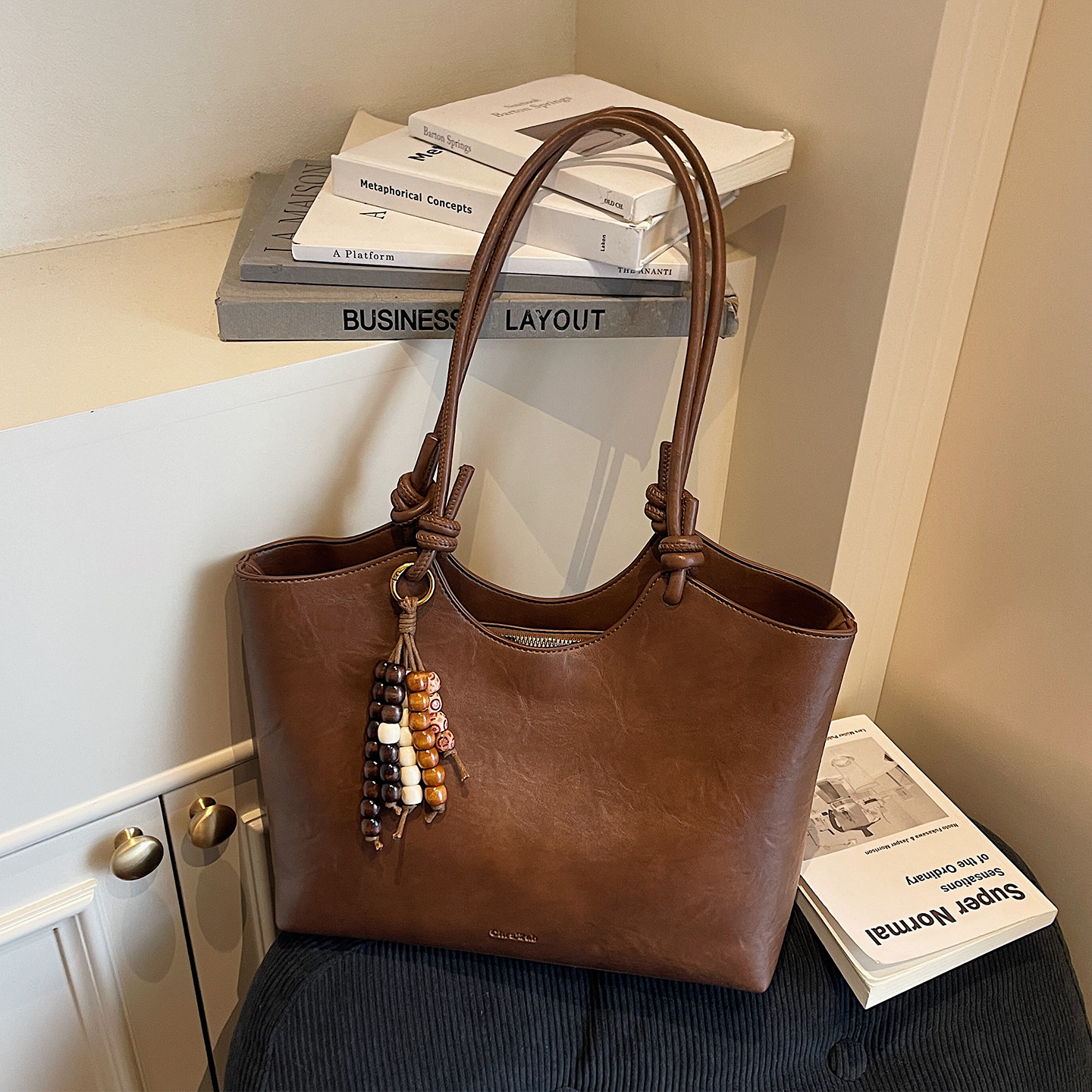 大容量包包女式2025新款潮秋冬复古时尚日常通勤百搭单肩包托特包,箱包皮具/热销女包/男包,通用款女包,淘宝优惠券,粉丝福利购,淘宝优惠卷