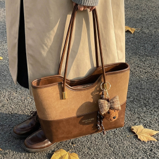 好看托特包大容量单肩通勤女包 2026新款 复古时尚 休闲百搭包包女式