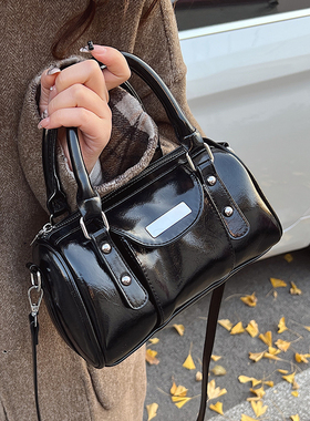 美拉德手拎包包女式2025年夏季流行百搭单肩包通勤斜挎波士顿女包