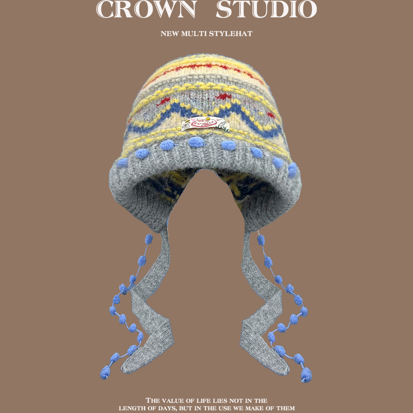 大头围显脸小帽子女冬季日系加厚保暖防风防寒针织护耳套头包头帽,服饰配件/皮带/帽子/围巾,帽子,淘宝优惠券,粉丝福利购,淘宝优惠卷