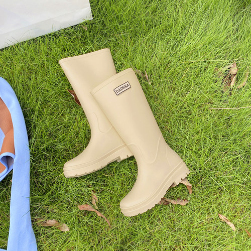 高筒雨鞋女款2026新款大码雨靴防水鞋防滑水鞋女长筒通勤徒步水靴
