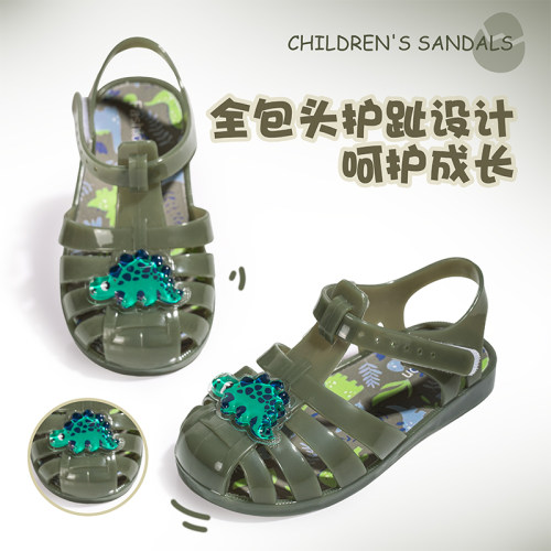 女童凉鞋夏季新款宝儿防滑防水速干果冻鞋海边玩水沙滩水晶公主鞋