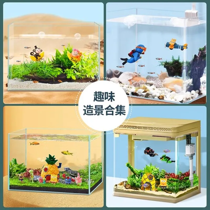 漂浮球女巫创意鱼缸鱼缸装饰小魔女造景摆件人物悬浮球套装潜水员图片