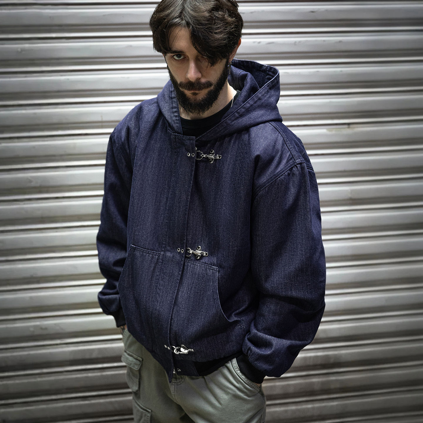 【新品推荐】J130飞机扣连帽工装