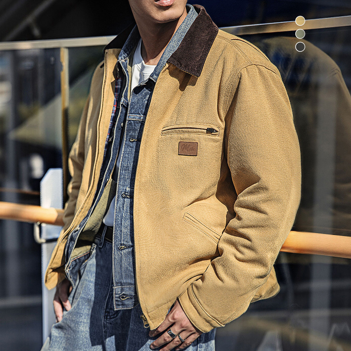 【新品推荐】复古底特律夹帆布