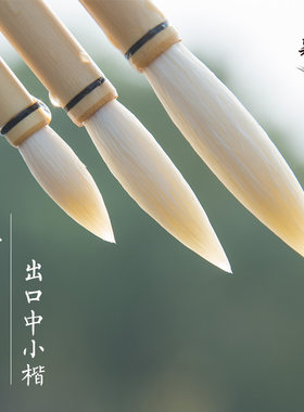 湖颖堂善琏湖笔正品羊毫加健中小楷高档毛笔书法国画专用笔套装