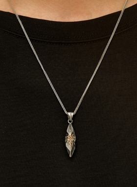 原创设计男士纯银项链复古银饰