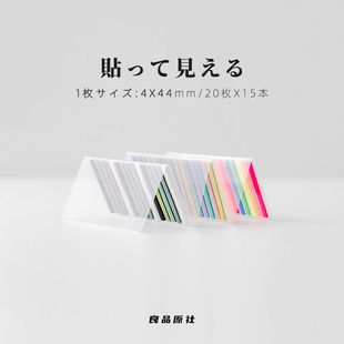 日本kyowa便利贴细款分类索引贴荧光可书写半透明手账N次贴标签贴
