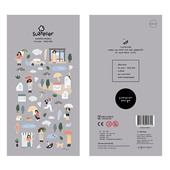 韩国sonia贴纸 饰贴画 雨天外出生活场景手帐日记素材装 rainy day