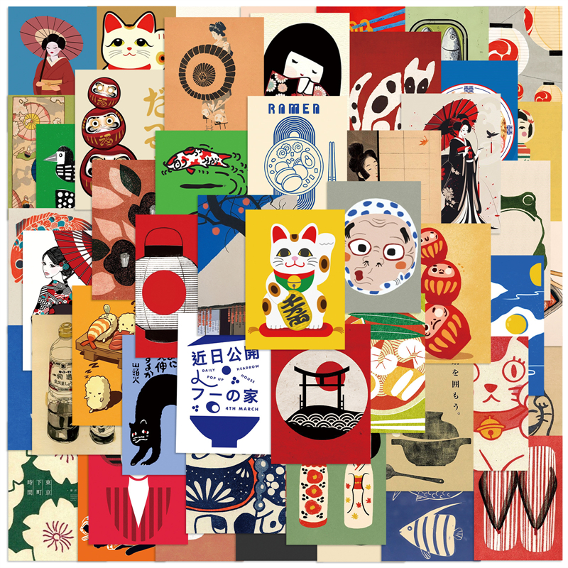 拾乐贴纸包日系海报系列