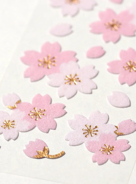 日本G.C.PRESS贴纸 樱花 唯美春日樱花花朵手账素材礼品diy装饰贴