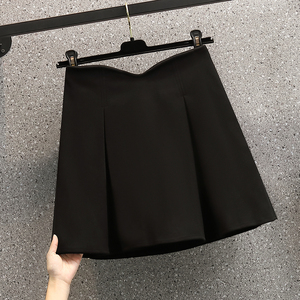 RS49147#秋冬新款胖MM收腰显瘦鱼骨小蛮腰毛呢半身裙A字裙