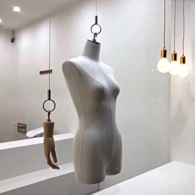 男女吊钩全身服装模特假手钢丝绳橱窗悬挂陈列道具韩版人台展示架
