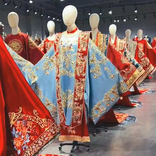 秀禾婚服模特道具女带头有手假人体婚纱店中式嫁衣展示架汉服衣架