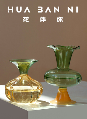 法式复古手工玻璃花瓶