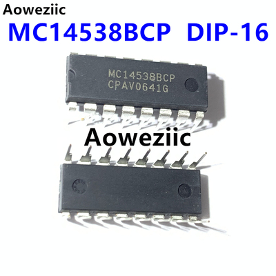 1个 MC14538BCP DIP-18 直插 CMOS双精密单稳多谐振荡器 进口原装